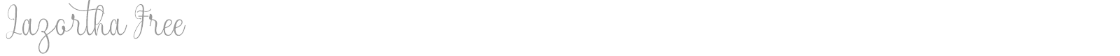 Lazortha font preview